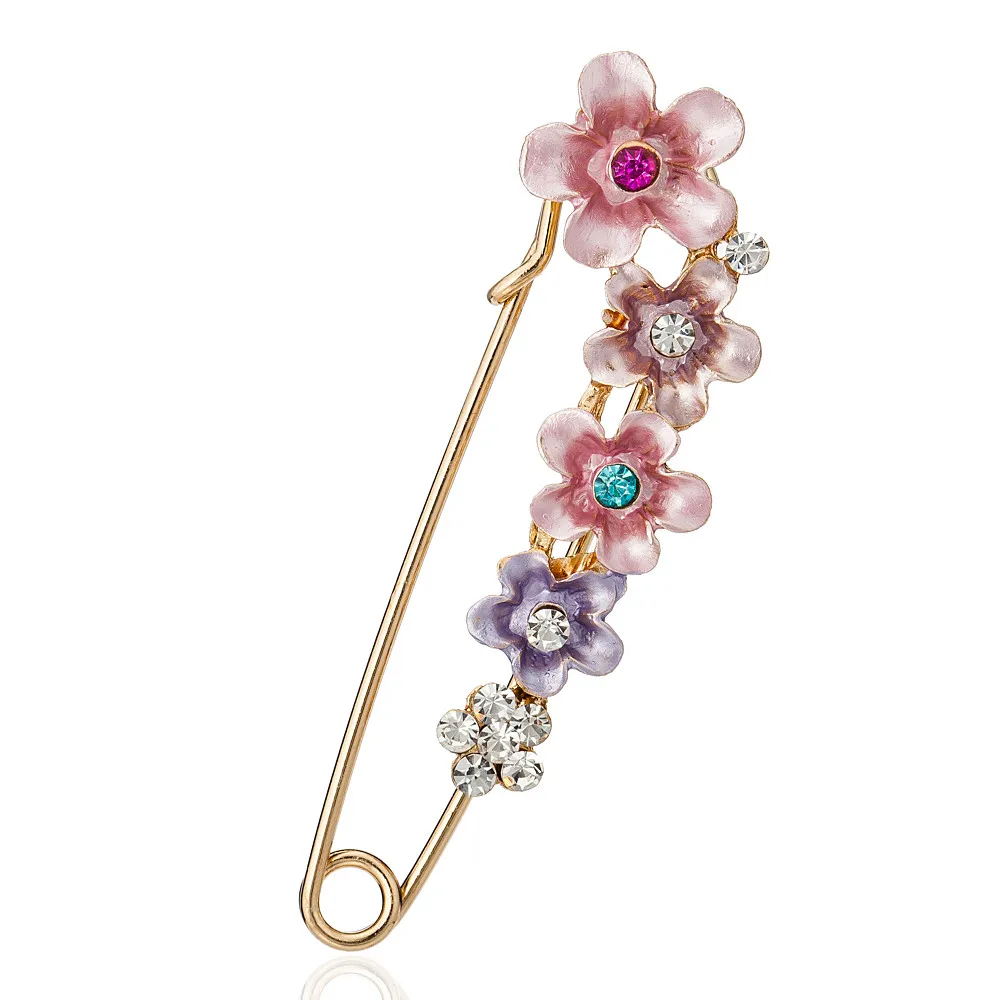 HOCOLE 2018 New Large Vintage Female Pins and Brooches for Women Collar Lapel Flower Rhinestone Brooch Pin Jewelry | Украшения и