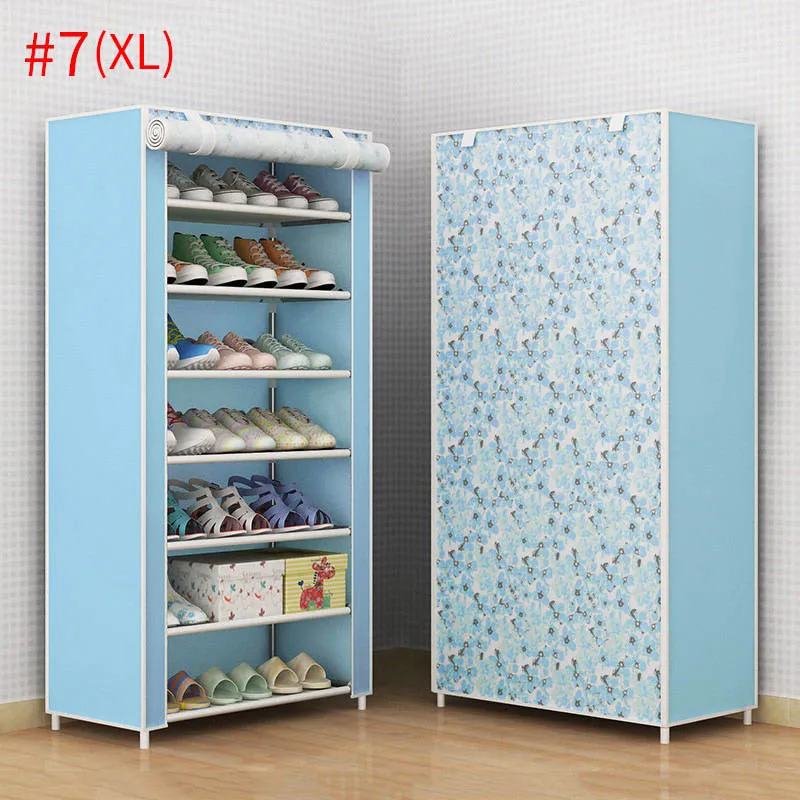 style7 XL Пылезащитные стойки для домашней обуви, органайзер, несколько слоев обуви, держатель для полки стойки, дверная полка для обуви, экономия пространства, домашний шкаф для хранения - Цвет: style7 XL