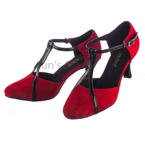 New Free Shipping Red Suede Closed Toe Dance Shoe Ballroom Salsa Latin Tango Bachata Dancing Shoes ALL Size | Спорт и развлечения