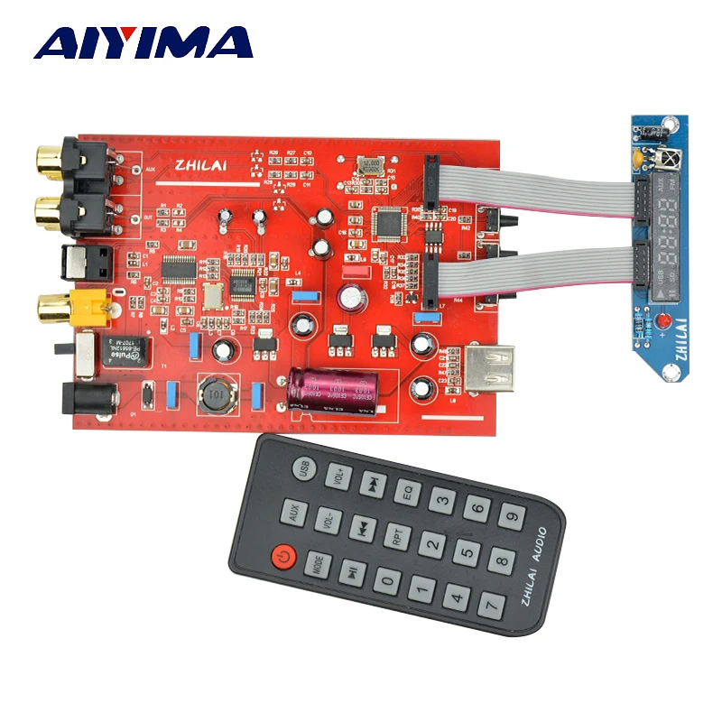 Aiyima HIFI Fever Lossless Music APE Player DAC Decoder Digital Analog Signal Output WAV FLAC Remote Control CS8406 + PCM1802 |