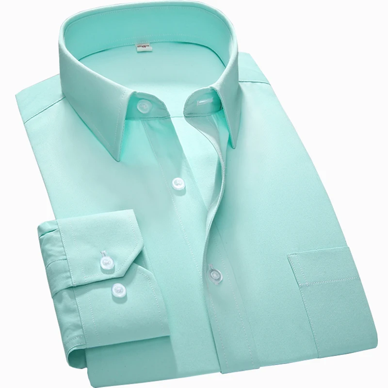 S ~ 7xl мужская рубашка оверсайз Классическая с квадратным воротником и длинным