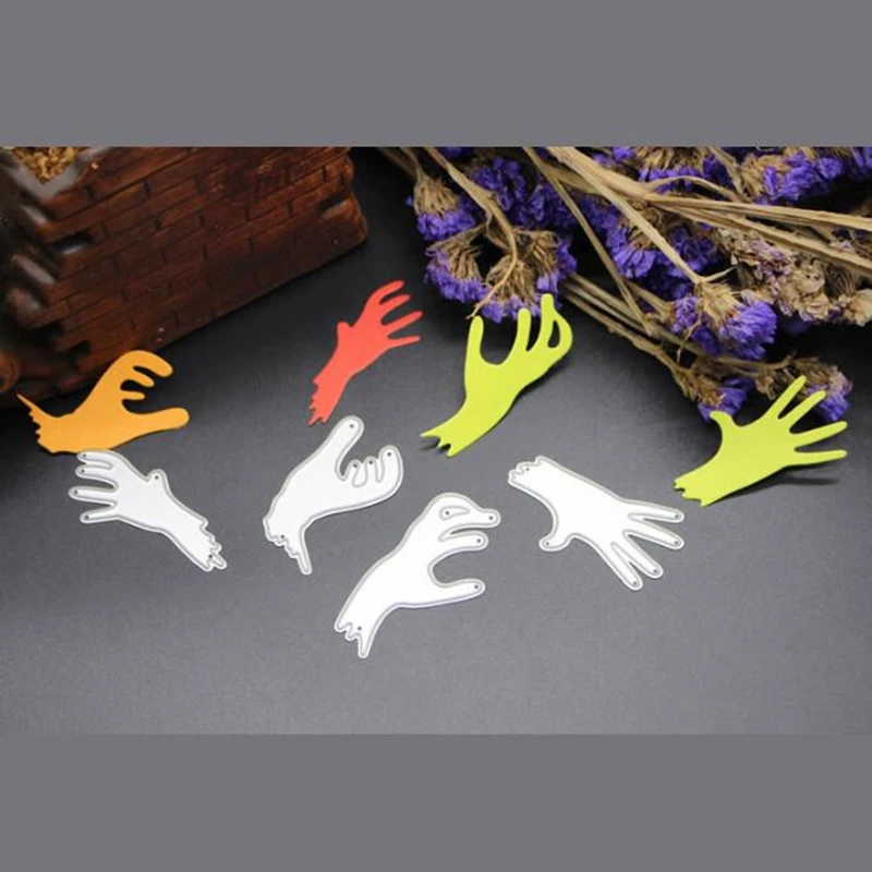 

SCD405 Halloween Palm Metal Cutting Dies For Scrapbooking Stencils DIY Album Cards Decoration Embossing Folder Craft Die Cuts