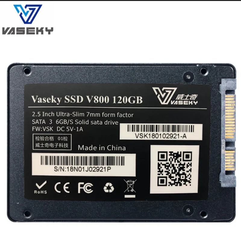 Vaseky HHD sata SSD 240 ГБ 64 ГБ 120 ГБ компьютерный Жесткий Диск Внутренний твердотельный диск SATA3 2," HDD внутренний жесткий диск Настольный