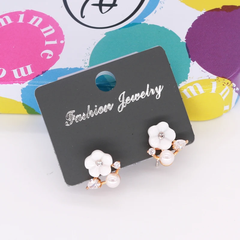 

Wholesale 4.5x5.5cm 100pcs/lot Earring Packaging Cards Jewelry Displays Cards Jewelry Display Price Tags Can Customize Logo