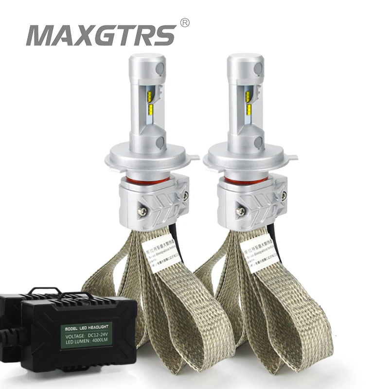2x H4 9003 9004 9007 H13 HB2 Hi/Lo светодиодный автомобильный головной светильник, конверсионный комплект лм для Lumi светодиодный s чип Lumi светодиодный s двухлучевой светильник