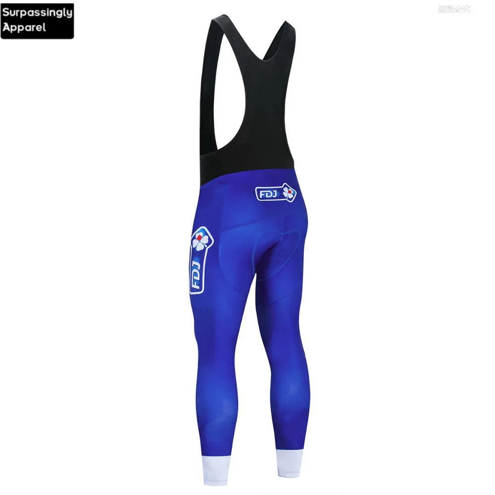 Мужские велосипедные комбинезоны с длинным рукавом FDJ Coolmax синие Mtb Ropa Ciclismo