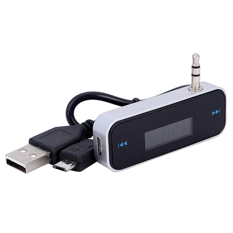 Беспроводной ЖК-дисплей 3 5 мм Автомобильный fm-передатчик для iPhone