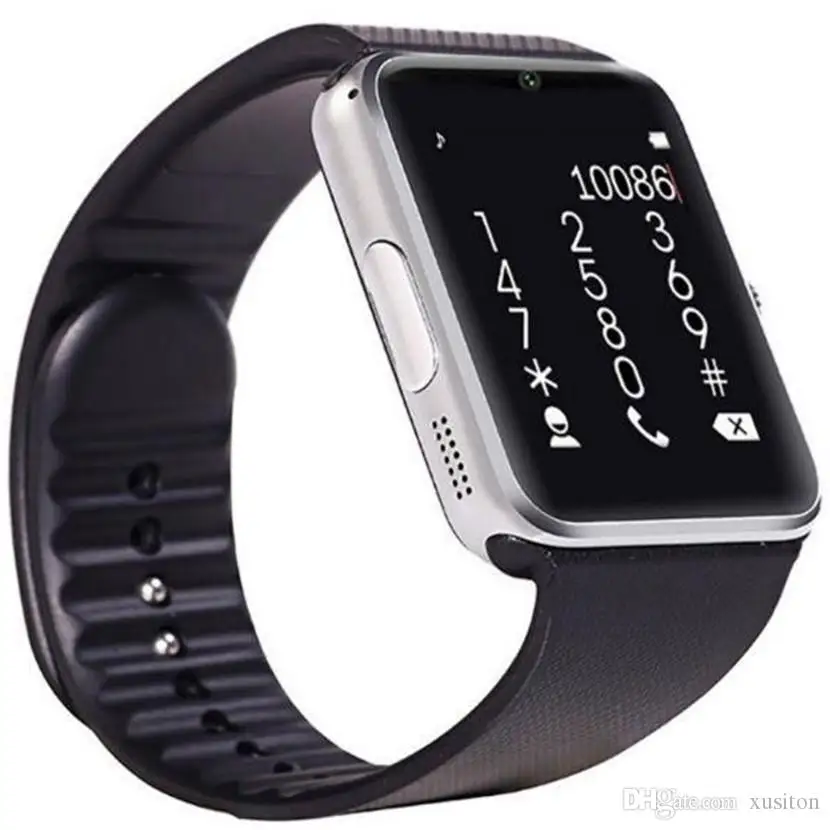 GT08 умные часы с поддержкой Bluetooth для смартфонов на Android слот NFC Health Watchs мужчин есть