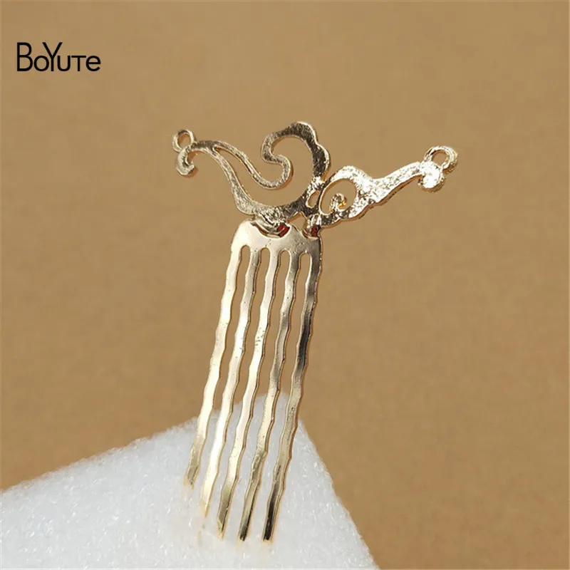 Style 4 BoYuTe 10 шт. 5 зубов брошь для волос Тиара винтажная Свадебная Сделай своими руками аксессуары для волос - Цвет: Style 4