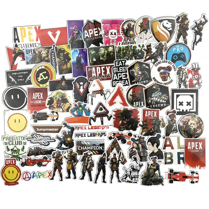 68 шт. APEX Legends игра мультфильм наклейка s кукла девочка Наклейка для детей Дорожный Чехол велосипед ноутбук ребенок аниме наклейка s