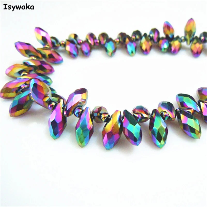 

Бусины из стекла, граненые, 6 х12 мм, 100 шт.