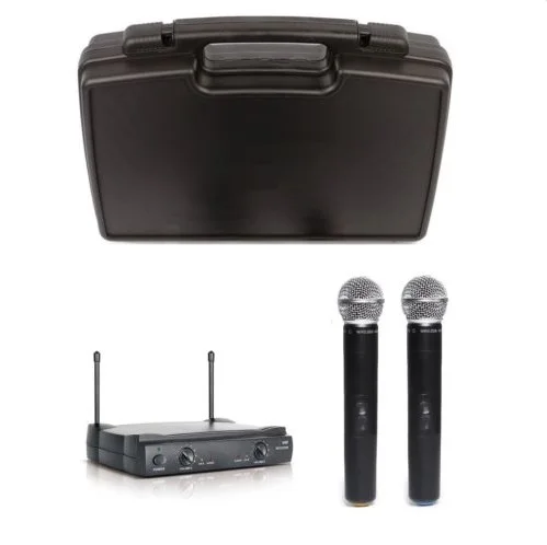 Профессиональный Двухканальный беспроводной микрофон Bolymic UHF чехол|wireless