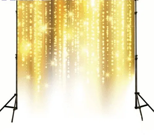 Виниловые тканевые Компьютерные Печатные золотые фоны золотой свет Блестящий