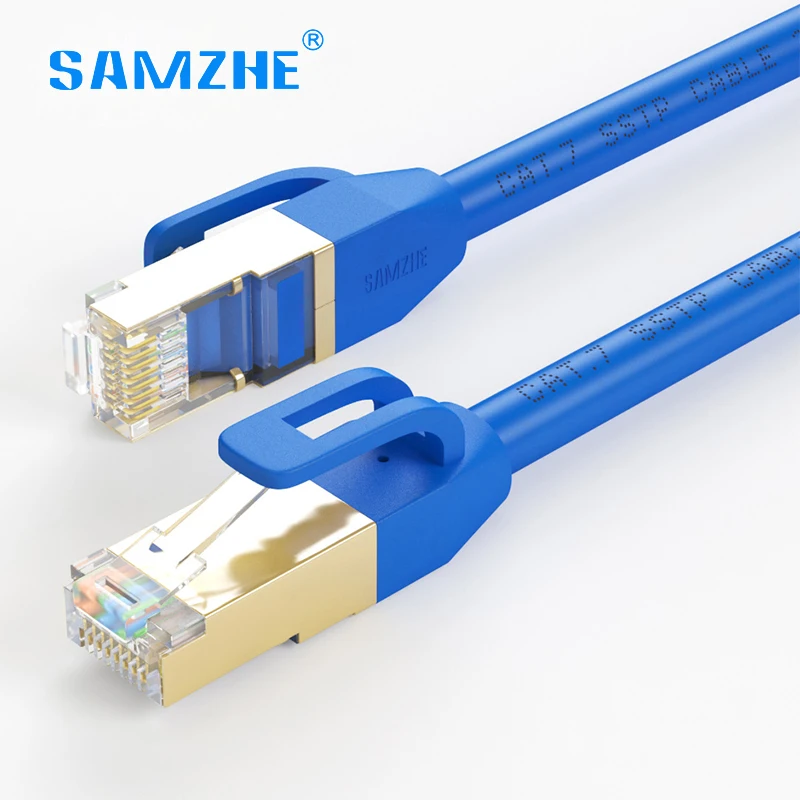 Ethernet кабель SAMZHE cat7 RJ45 кошачий патч корд сетевой lan высокоскоростной 10 Гбит/с 1 м 2 3 5