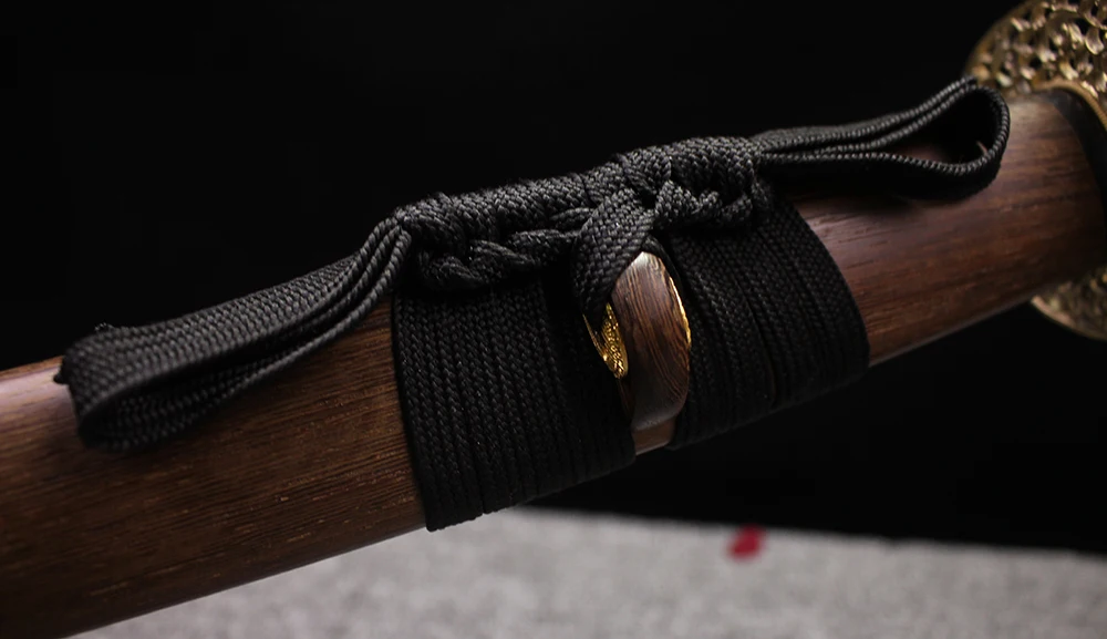 Handmade Katana Heat Tempered Blade Real Hamon Full Tang Samurai Sword Rose Wood Saya 41 Inch Sharpness Supply