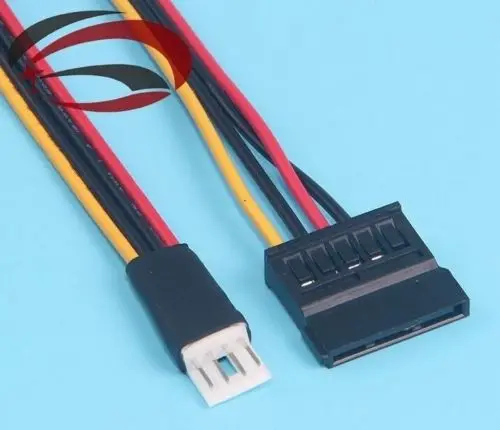 

DYKB 4Pin FDD Floppy Male to 15Pin SATA Female Adapter Converter Hard Drive Power Cable Cord 4P TO 15P PIN