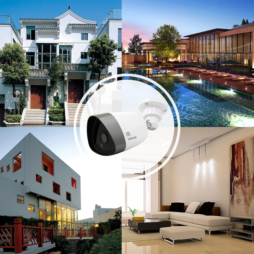 SUNCHAN 1/3'' CMOS AHDH 1080P AHD Camera CCTV IR Cut Filter Outdoor Waterproof | Безопасность и защита