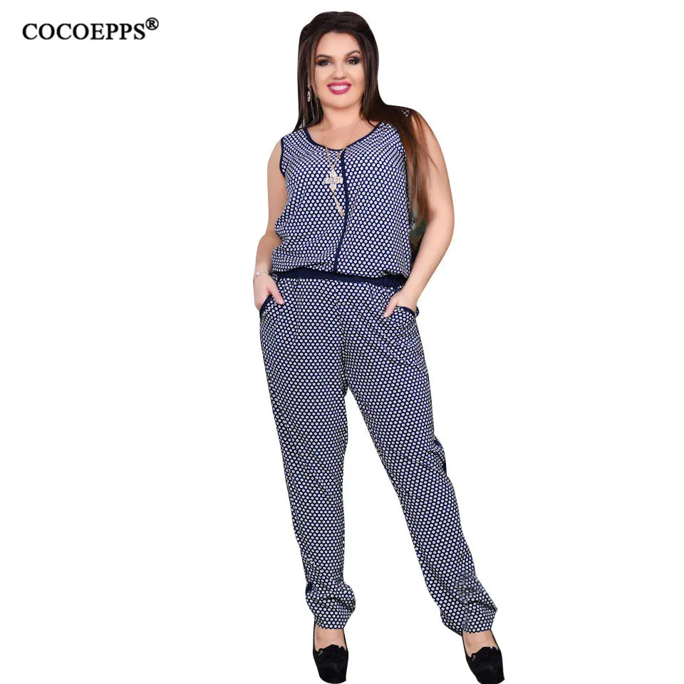 Женский Летний комбинезон без рукавов повседневный Длинный с цветочным принтом