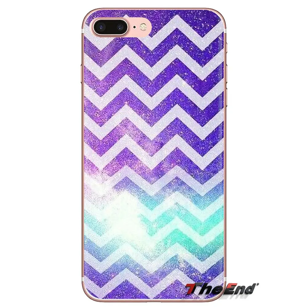 Силиконовые чехлы красивые фиолетовые сверкающие блестки для Samsung Galaxy S3 S4 S5 Mini S6 S7