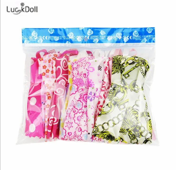 LUCKDOLL Высокое качество подтяжки ручной работы платье 10 шт. набор 11 8 дюймов