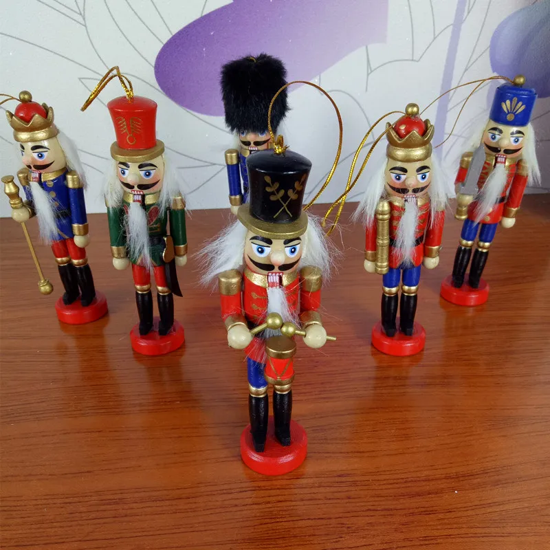 Рождественские украшения Рождество 1 шт 12 см кукла Щелкунчик Lucky Zakka деревянная