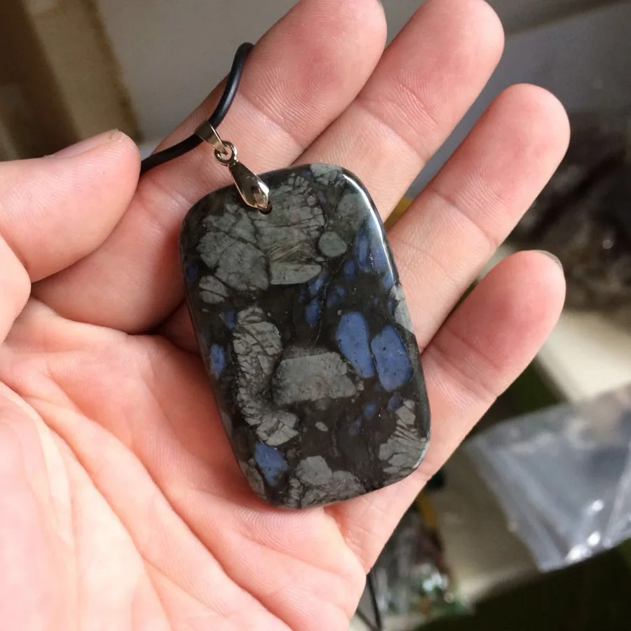 Серое ожерелье из опалового камня, подвеска из натурального камня, хорошее ювелирное изделие для женщин, подарок