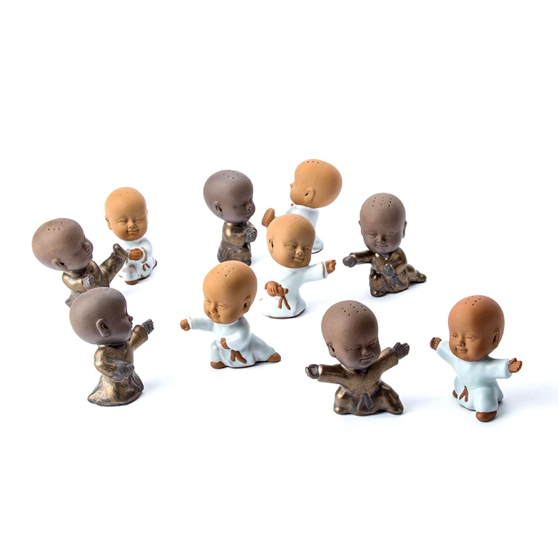 Китайские керамические ремесла статуя Будды Окрашенные Керамика чай домашнее