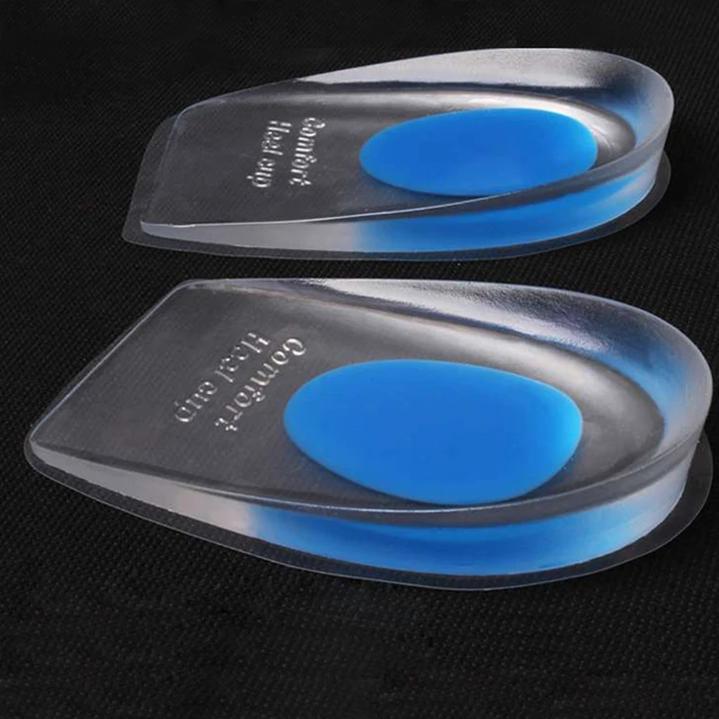 1 пара стаканов для пятки подошвенный фасциит вставки обуви силиконовые