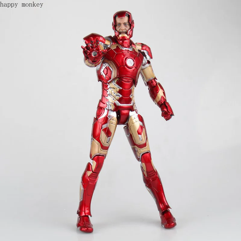 HC HotToys Мстители Возраст Альтрона Железный человек Марка XLII Gloden ПВХ Фигурки