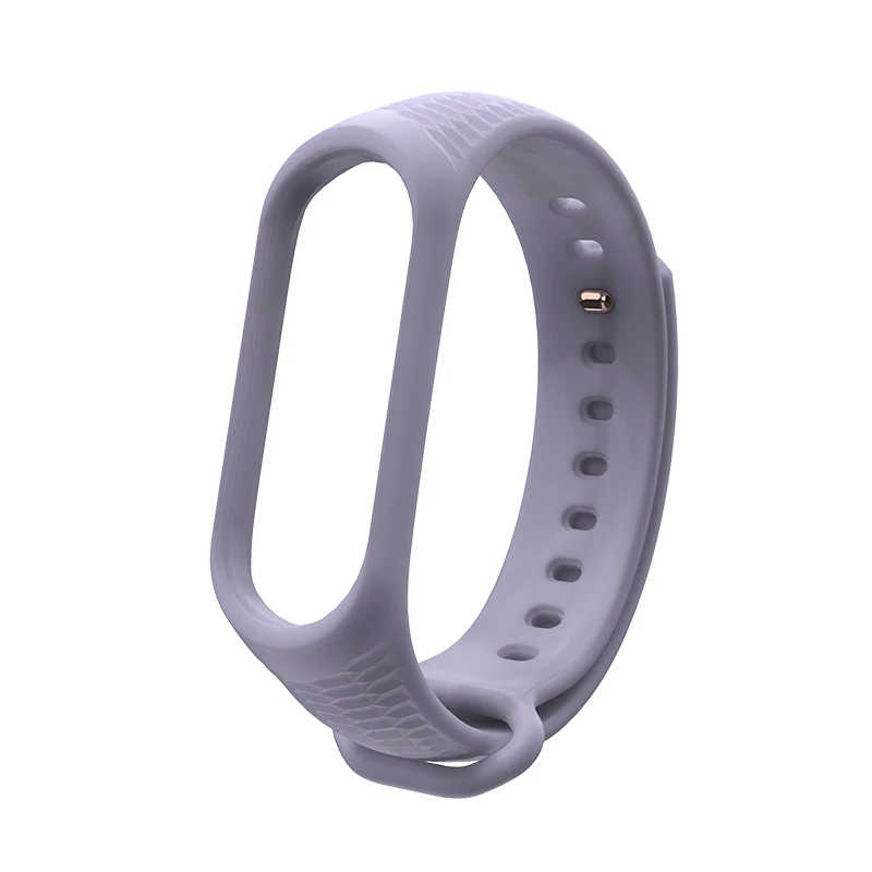 Aurora/силиконовый ремешок на запястье mi Band 4, 3, браслет на запястье для Xiaomi mi band, 4, 3, смарт-часы, браслет, спортивный mi band 4, 3, ремешок - Цвет: citron purple