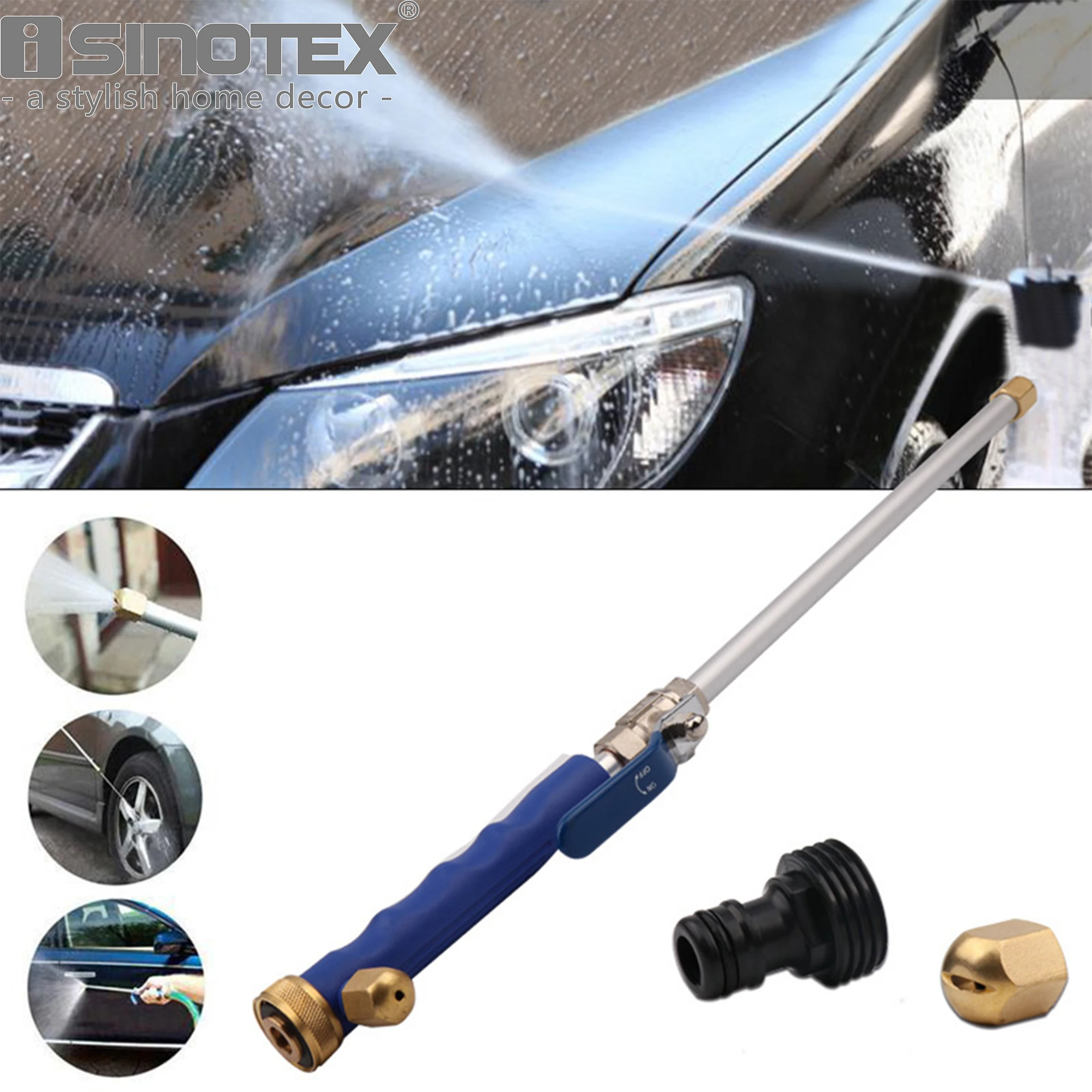 Мощный водяной пистолет высокого давления струйный шланг для сада автомойка