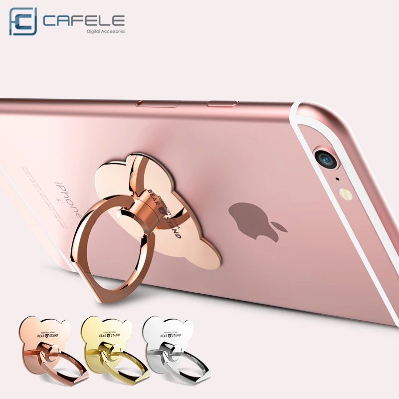Cafele держатель телефона с кольцом на палец для iphone7 samsung S8 huawei Xiaomi металлический
