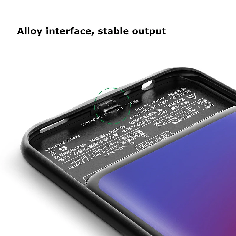 NTSPACE 4700 мАч зарядное устройство чехол s для huawei Honor 10 Lite power Bank чехол ультра тонкий чехол для зарядки аккумулятора
