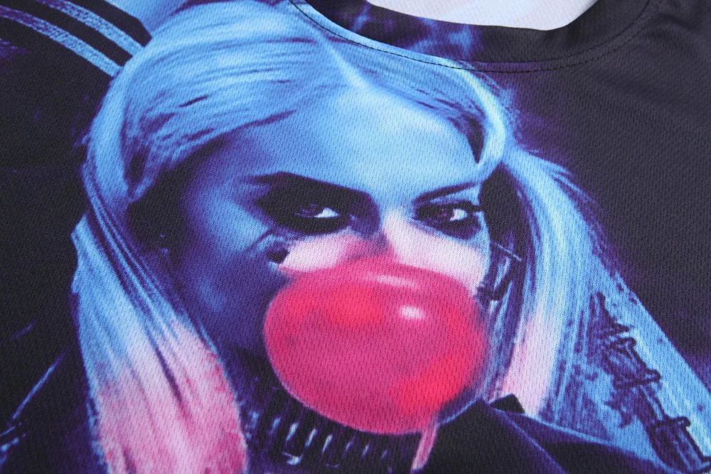 Футболка с 3D принтом для мужчин и женщин летние фильмы отряд самоубийц Harley Quinn joker