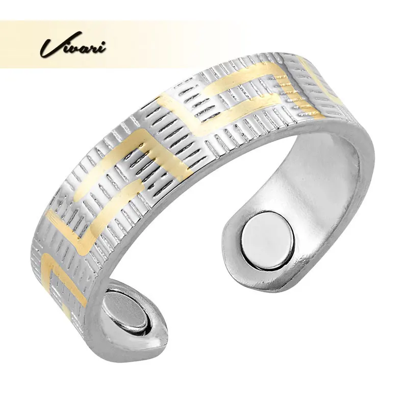 Vivari мужские кольца Круглый био магнитный изменяемый размер женское Кольцо