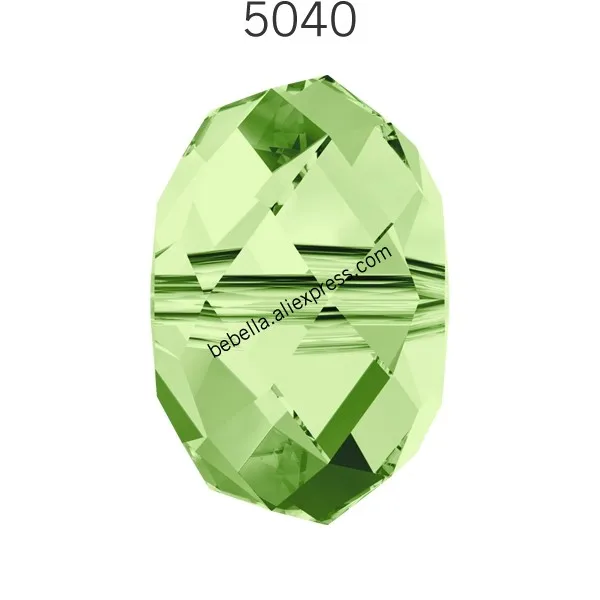 Peridot 214 1 шт.) Кристалл от Swarovski 5040 бриолет бисер Сделано в Австрия свободные бусины Стразы для рукоделия ювелирных изделий - Цвет: Peridot 214