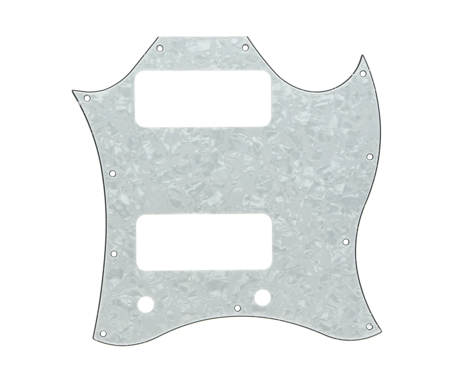 Standard SG SPECIAL Guitar Full Face Pickguard w/ P90 Pickup Hole White Pearl