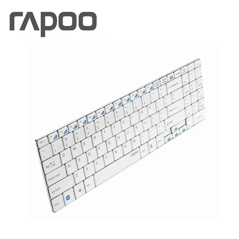 Original Rapoo E9070 2.4G Multi-Media Programmable 5.6mm Ultra-Slim Wireless Keyboard for Laptops Desktops PC Free shipping