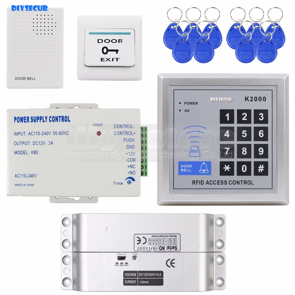 

Система контроля доступа DIYSECUR с RFID-клавиатурой и паролем, 125 кГц