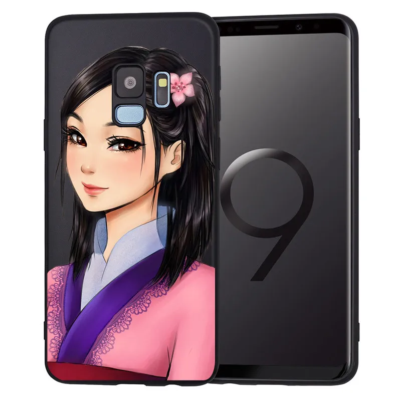 Однотонный чехол с принцессой «сделай сам» для samsung Galaxy S6 S7 край S8 S9 S10 Plus Note 8 9 A20 A30 A40 A50 A70 чехол для телефона чехол Coque Etui