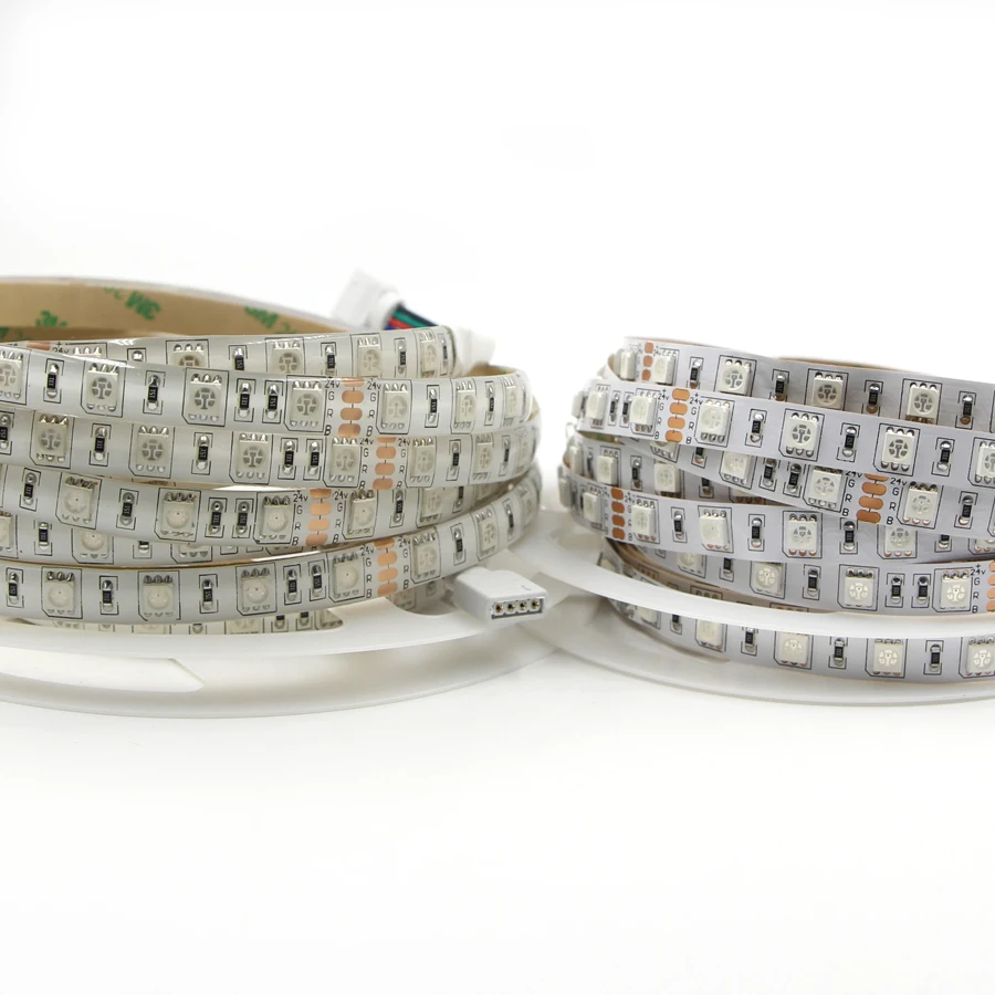 DC24V 10 м/рулон Светодиодная лента 5050 SMD RGB Водонепроницаемая светодиодная 60