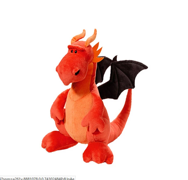 35CM ORANGE 35 см динозавр плюшевые игрушки Двуглавые животные мягкие куклы Cartonn аниме два головы дракон для детей дети мальчики подарок - Цвет: 35CM ORANGE