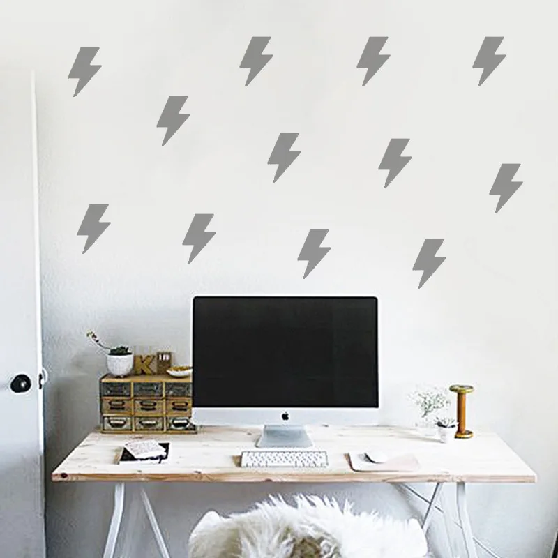 

Lightning Wall Sticker For Kids Room Baby Boy Room Wall Decal Stickers DIY Children Wall Stickers Home Decor Living Room Mural