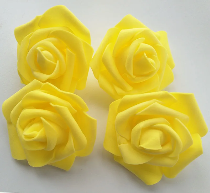 100 шт. Искусственные цветы розы головки 7 см диаметр Свадебные украшения 14 видов