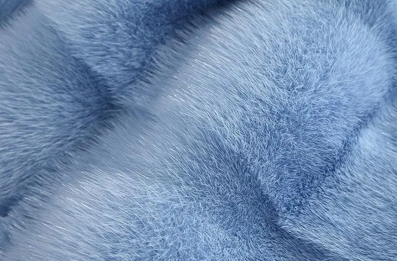 2018 New Arrival Women Winter Short Faux rabbit Fur Coat Long Sleeve Solid Color Blue White Pink Plus 4XL Ladies Outerwear L1345 | Женская