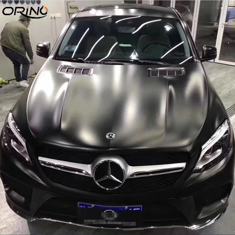 

Black Pearl Metallic Vinyl Wrap For Car Wrap DIY Styling Metal Film Covering Foil with Air bubble free size 1.52x20m/Roll