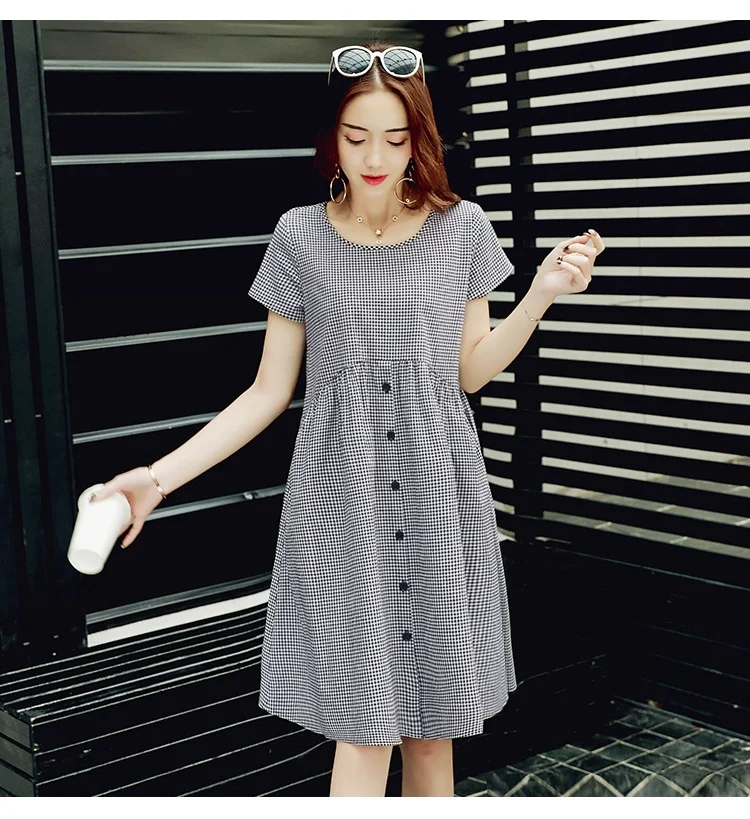 Afei Tony Одежда для беременных летняя одежда с круглым вырезом и короткими рукавами