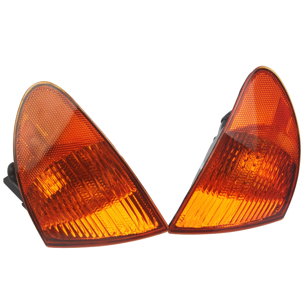 

1 Pair White Yellow Corner Lights Turn Signal Lamp Cover For BMW 3-Series E46 320i 323i 325i 328i 330i 1999 2000 2001