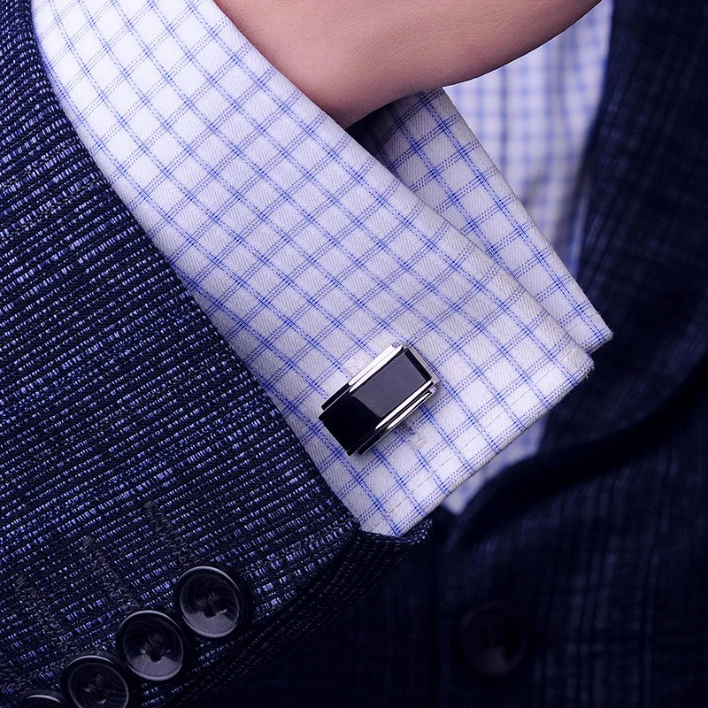 Мужские Запонки KFLK черные запонки на кнопках высокое качество 2020|brand cufflinks for