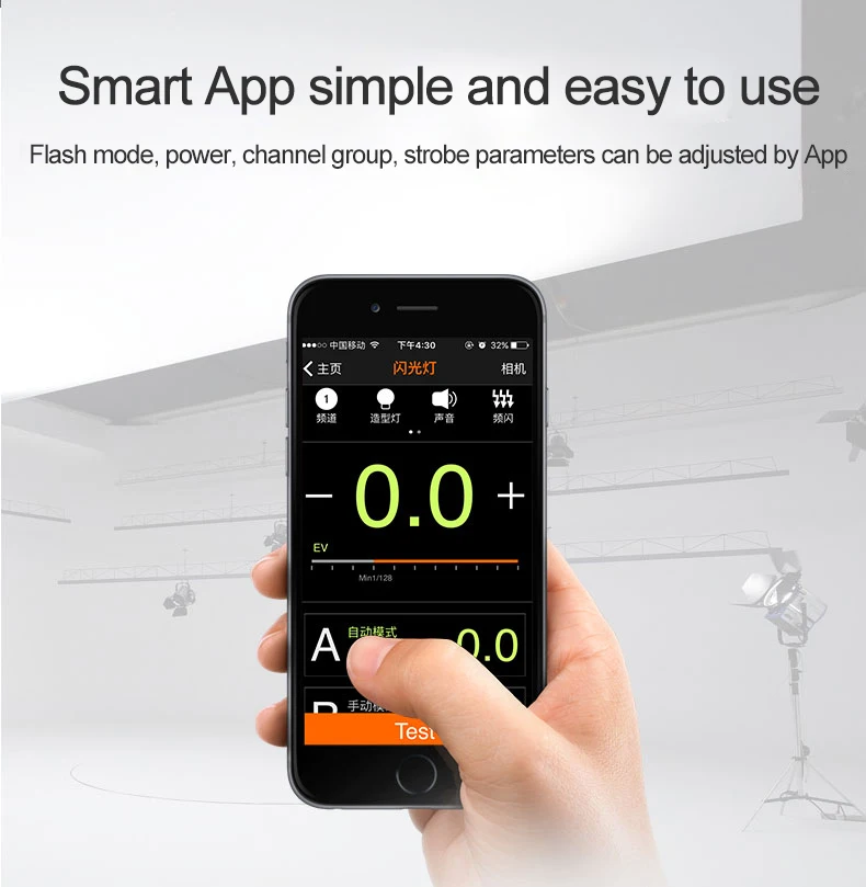 Pro Godox A1 флэш-память для смартфона с 2,4G Беспроводной Системы ttl Bluetooth триггер с Батарея для iPhone 7 6 S Plus ios